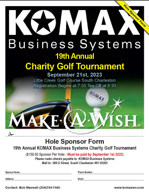 Golf Tournament Sponsor Form