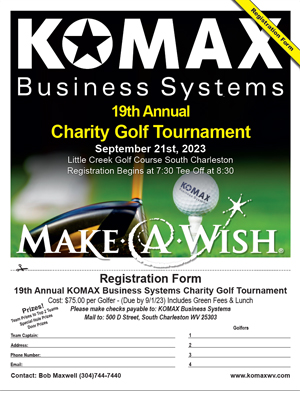 Golf Tournament Registration Form