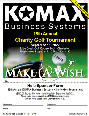Golf Tournament Sponsor Form